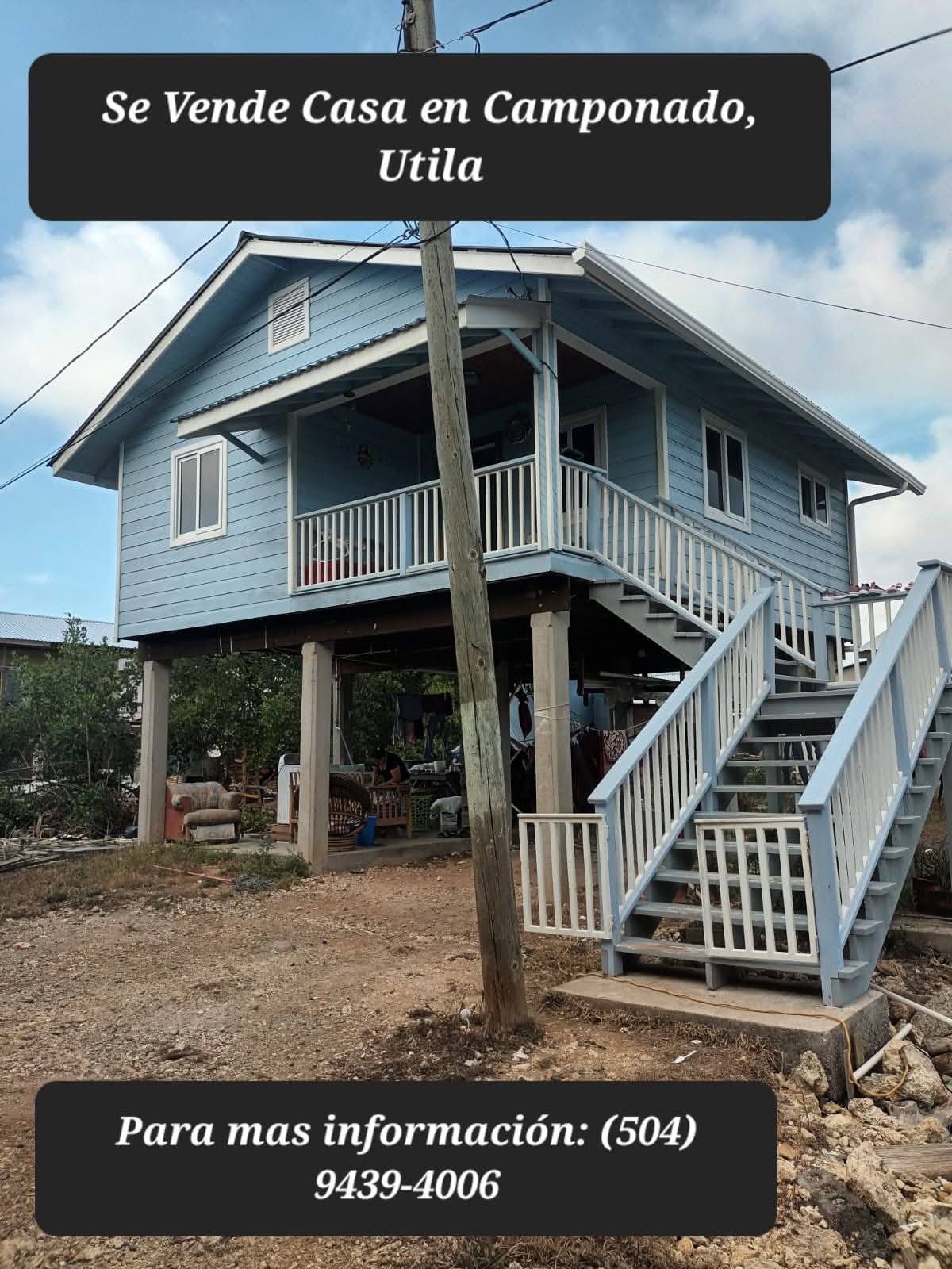 House for Sale in Camponado Utila Bay Islands Honduras - Plano 1