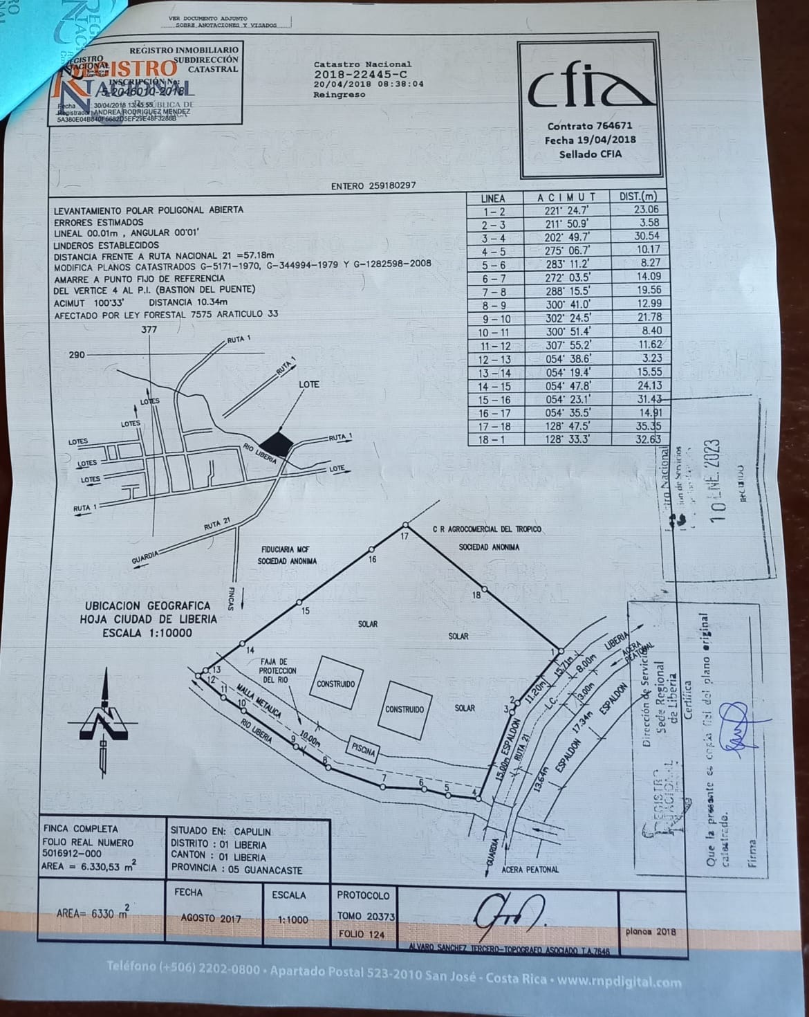 LIBERIA COMMERCIAL  LAND - Plano 1