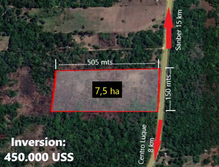 Terreno de 7 hectareas en Luque - Imagen ampliada 1